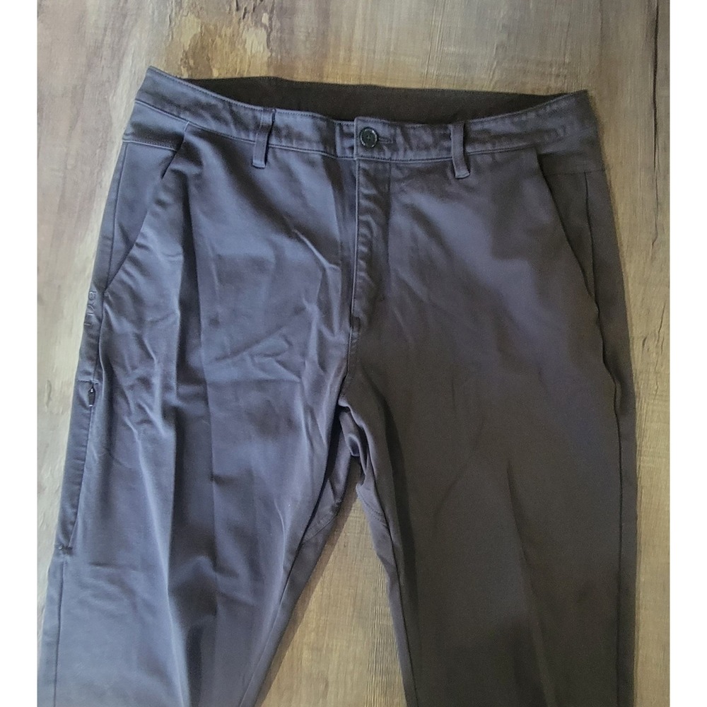 BYLT Premium Basics Everyday Pant 2 2.0 Mens 38T X 31 Dark Gray  Performance EUC